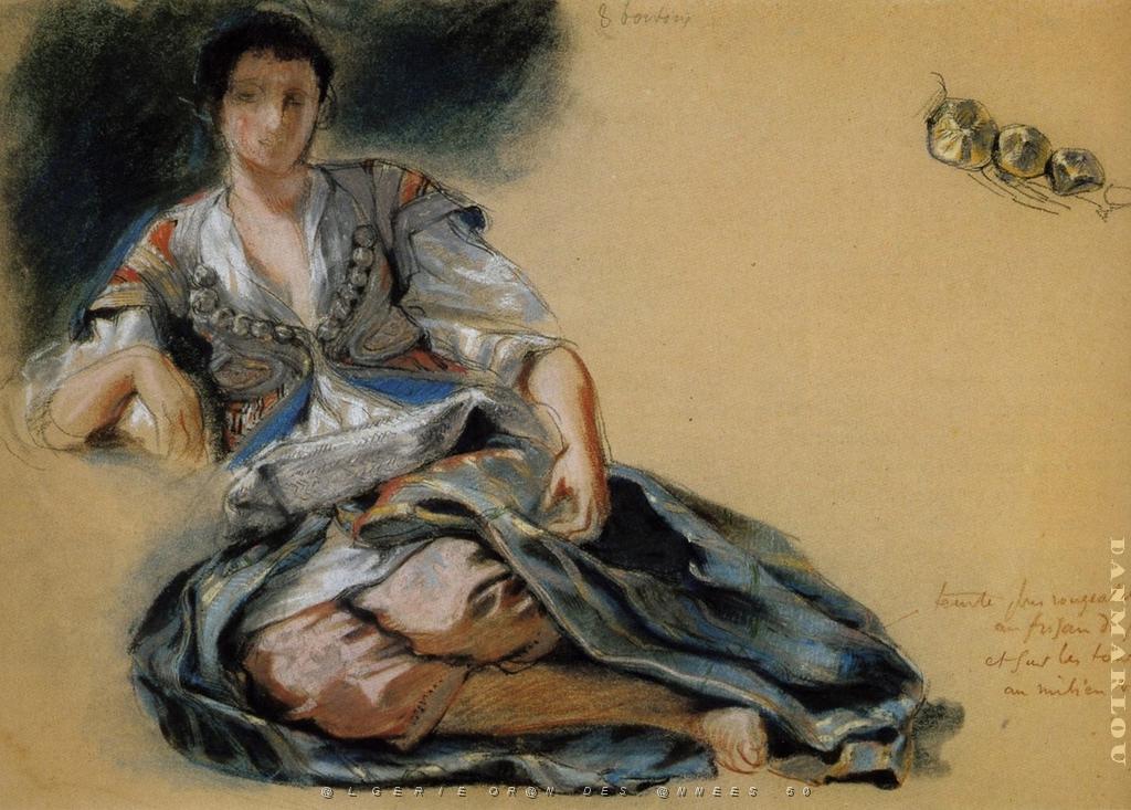 EUGENE DELACROIX-1834 FEMME ARABE ASSISE.JPG